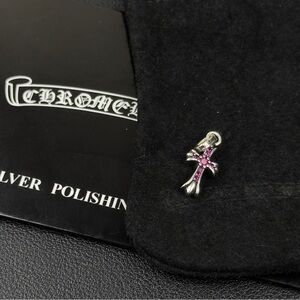 Chrome Hearts Baby Fat CZ Pave 925 Silver Pendant